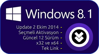 Windows 8.1 Update 2 AIO (12in1) Ekim Güncel Windows 8.1 Update 2 AIO (12in1) Ekim Güncel