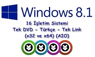 Windows 8.1 Update 3 MSDN 16 Sürüm Türkçe (AIO) Windows 8.1 Update 3 MSDN 16 Sürüm Türkçe (AIO)